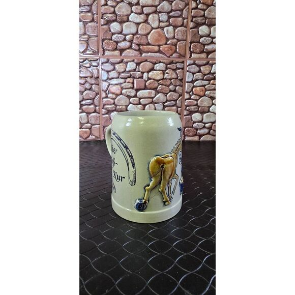 Vintage GERZIT West Germany Stoneware  Donkey Beer Stein Mug - Picture 3 of 10